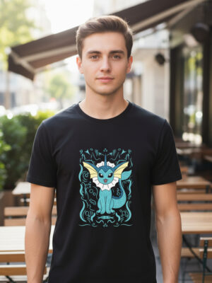 Remera: Vaporeon Estilizado Memoestampados