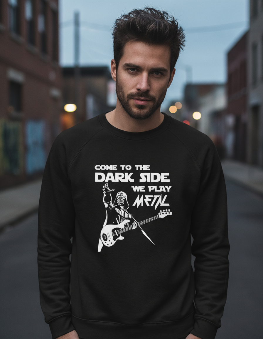 Buzo Dark Side We Play Metal Memoestampados