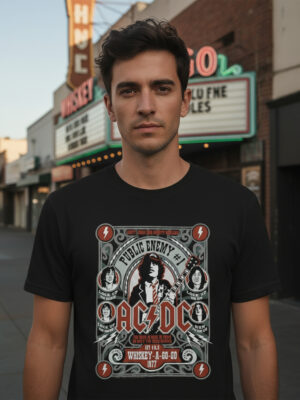 Remera: Acdc The Band Is Back Memoestampados