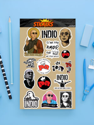 Pack Pegotines Stickers Indio Solari Memoestampados