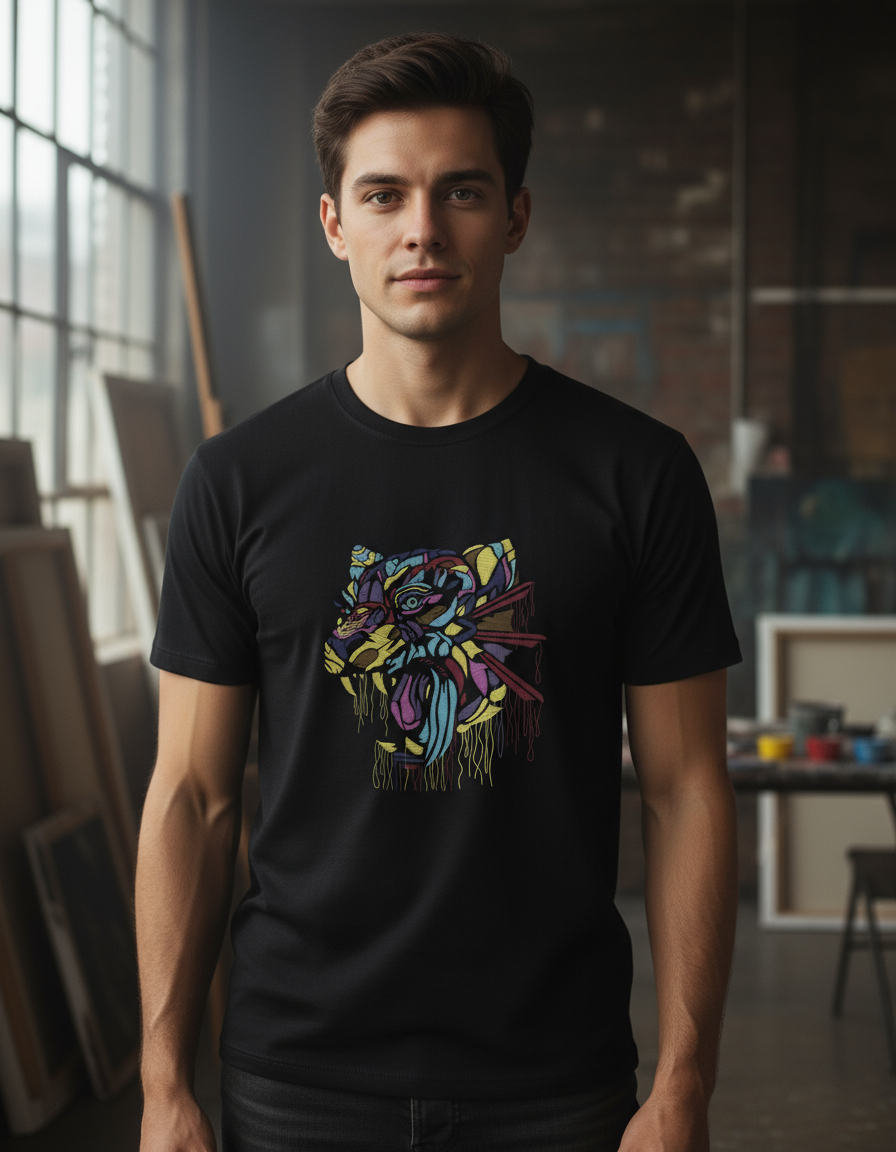 Remera: Tigre Bordado Memoestampados