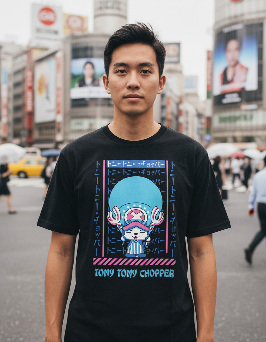 Remera: Tony Tony Chopper Neon Memoestampados