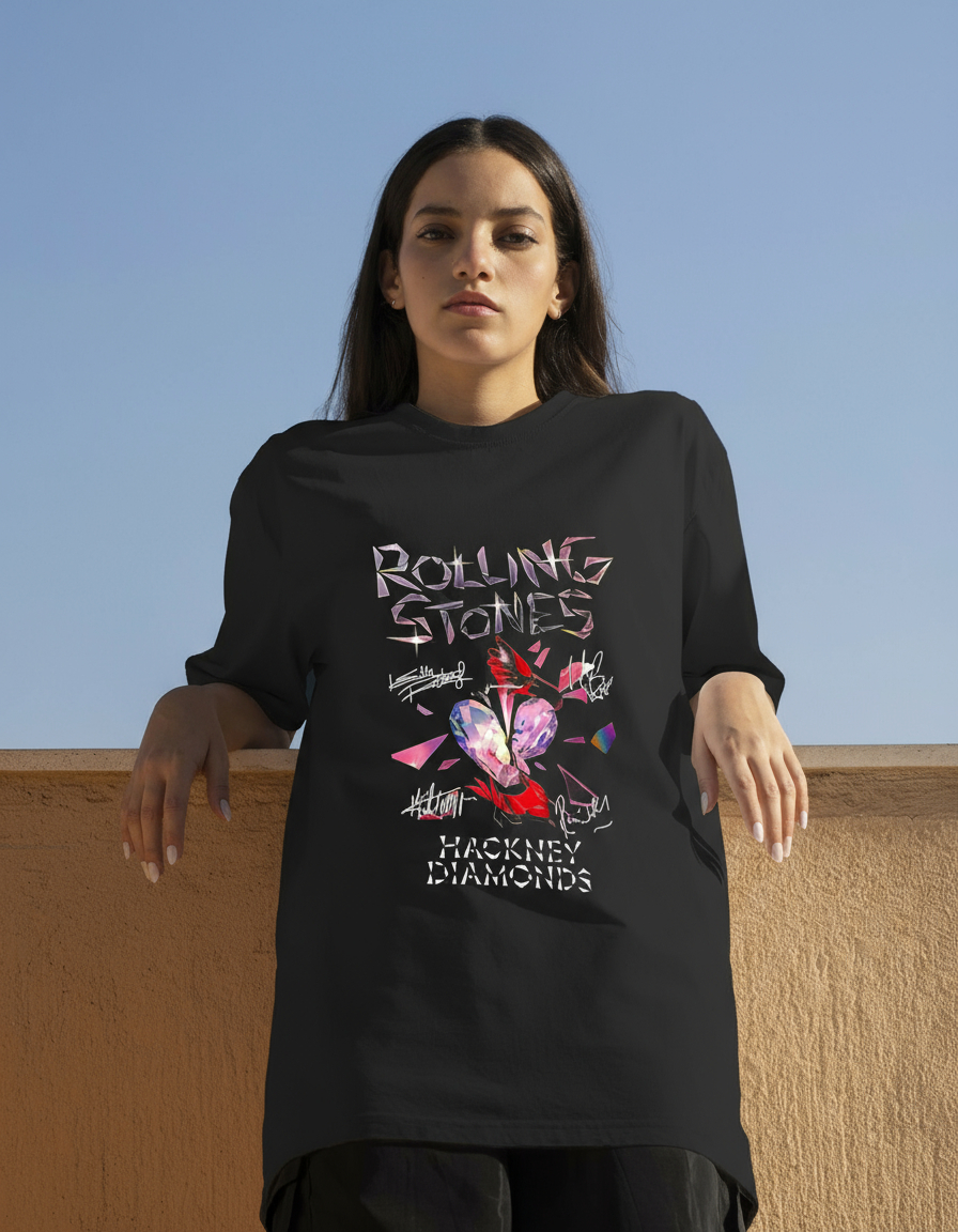 Remera: Rolling Stone Haclney Diamonds Memoestampados