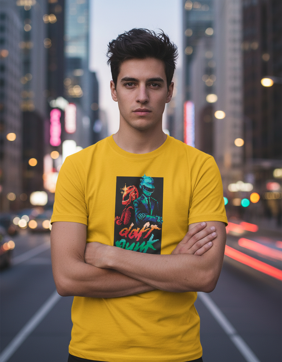 Remera: Daft Punk Pixel Art Memoestampados - Imagen 26