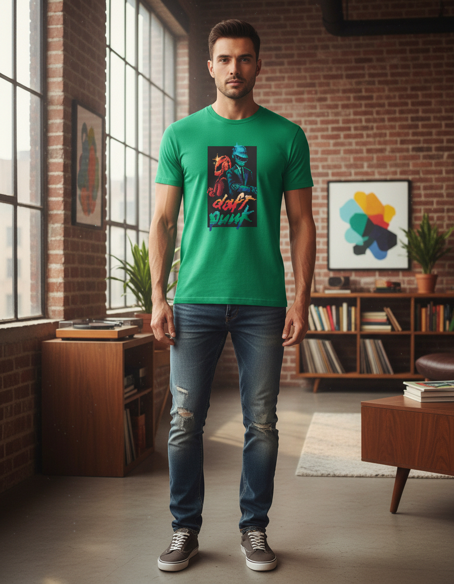 Remera: Daft Punk Pixel Art Memoestampados - Imagen 19