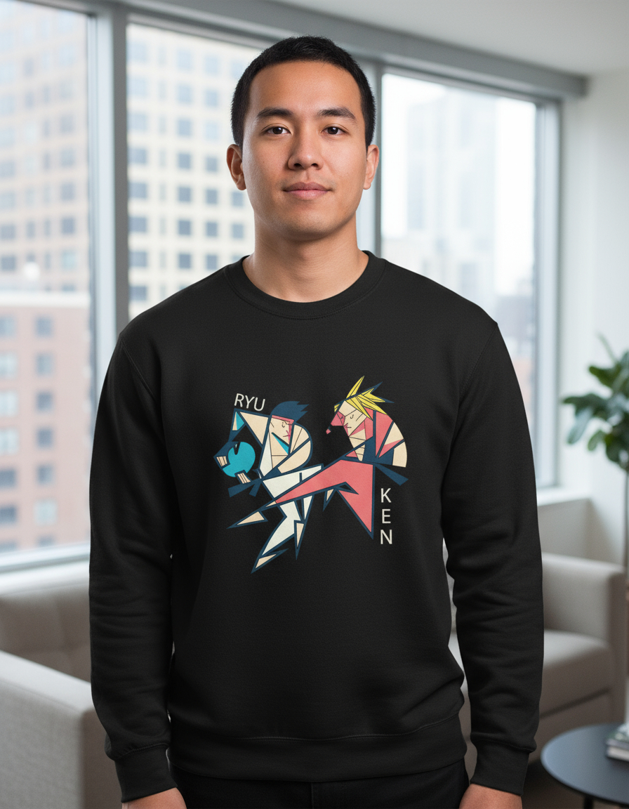 Buzo Ryu Vs Ken Art Memoestampados