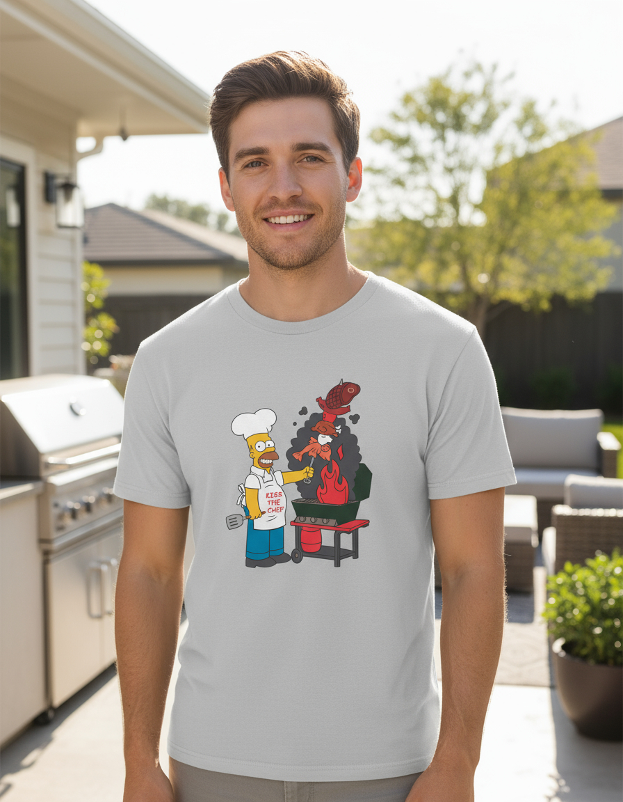 Remera: Kiss The Chef Homero Memoestampados - Imagen 25
