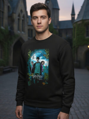 Buzo Harry Potter Caras Celeste Memoestampados