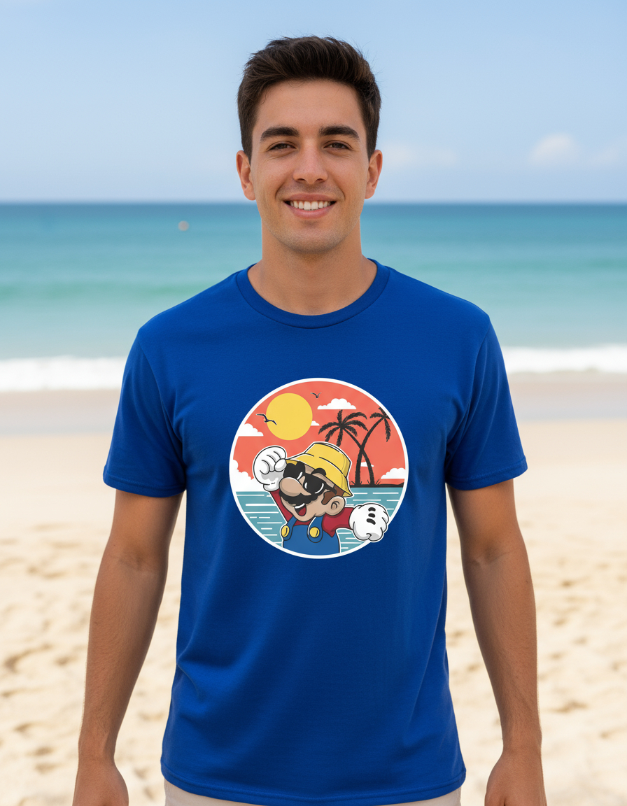Remera: Mario Beach Memoestampados - Imagen 3