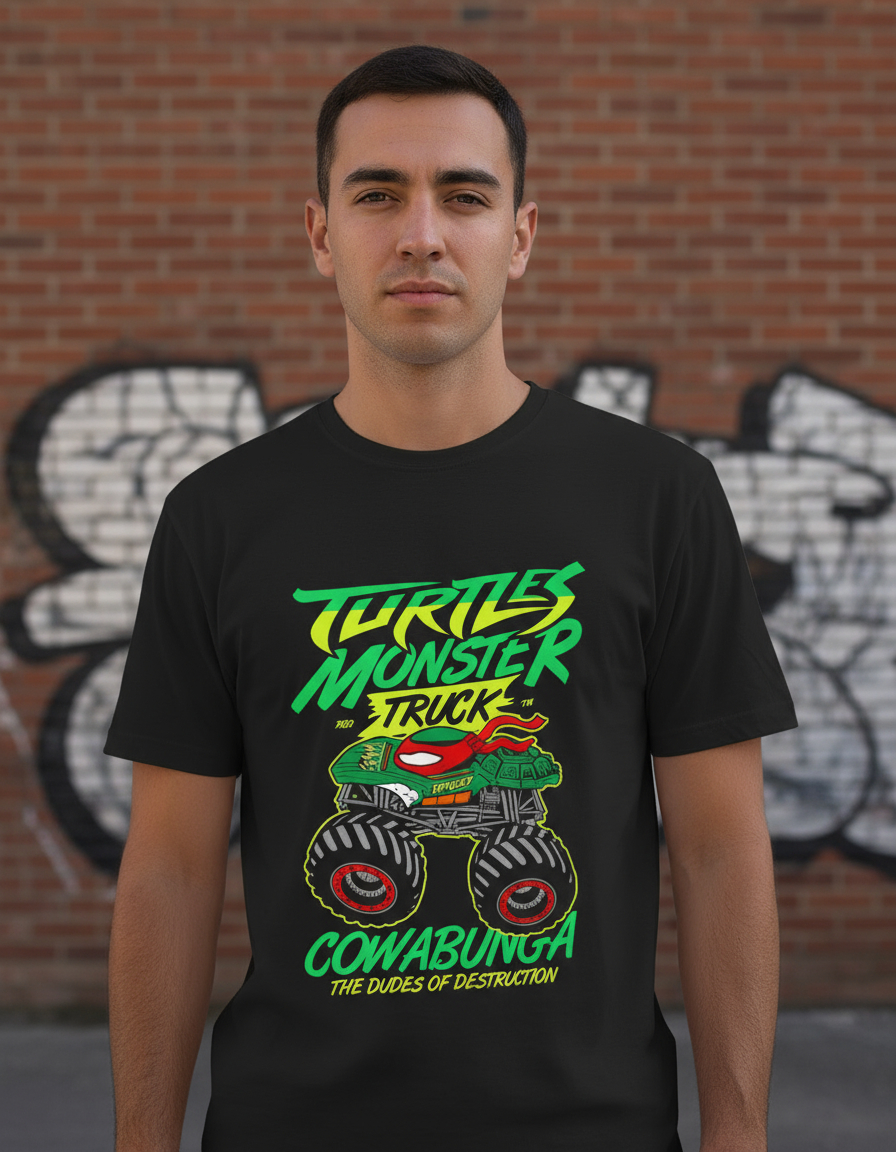 Remera: Turtles Monster Memoestampados