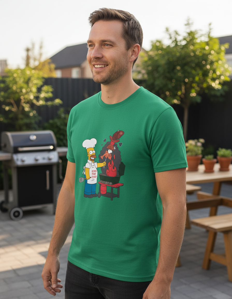 Remera: Kiss The Chef Homero Memoestampados - Imagen 13