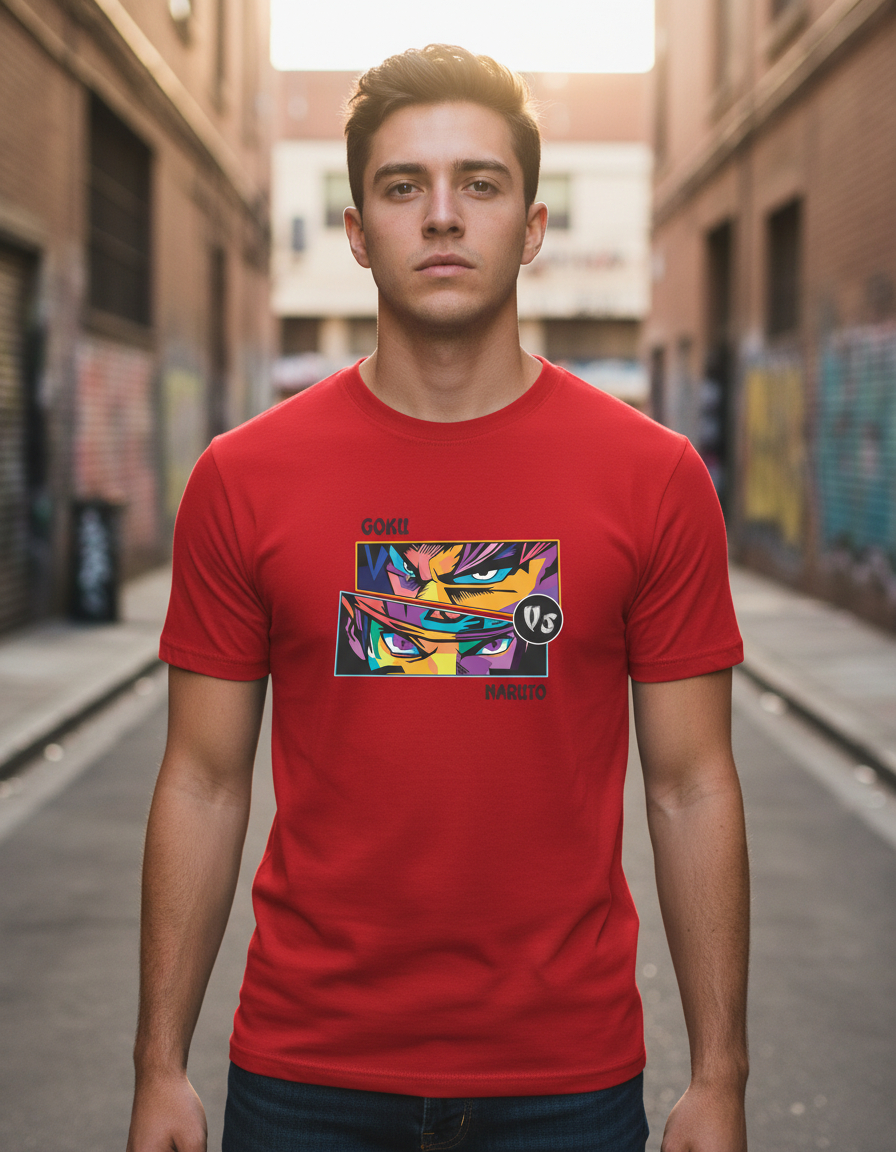 Remera: Goku Vs Naruto Memoestampados - Imagen 10