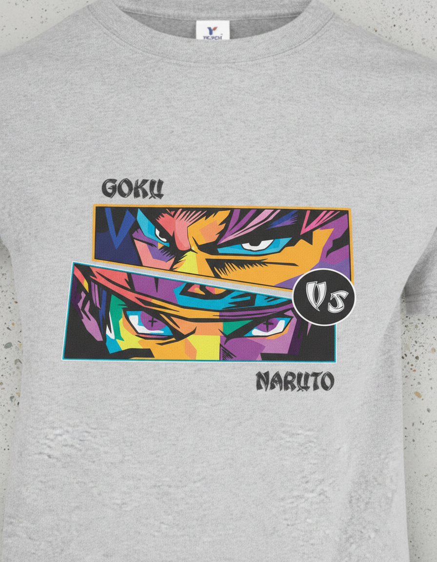 Remera: Goku Vs Naruto Memoestampados - Imagen 26