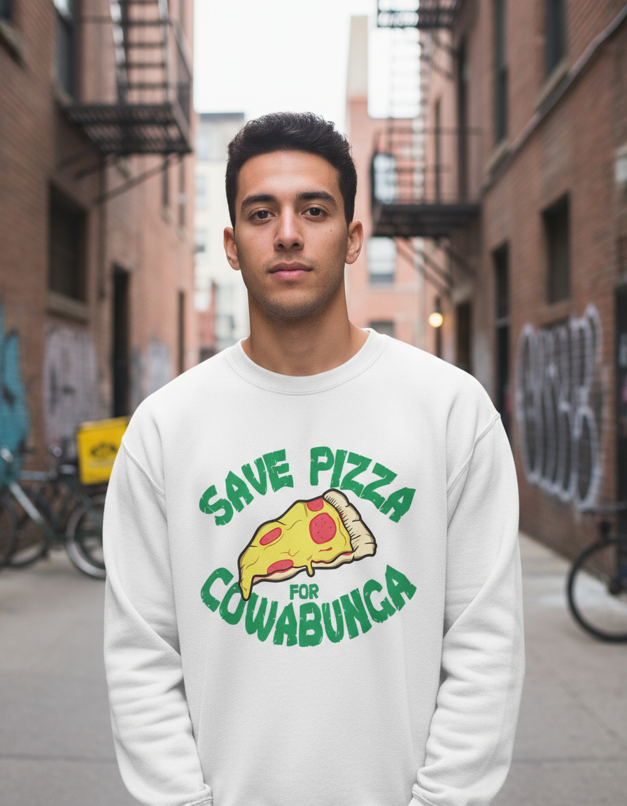 Buzo Save Pizza For Cowabunga Memoestampados