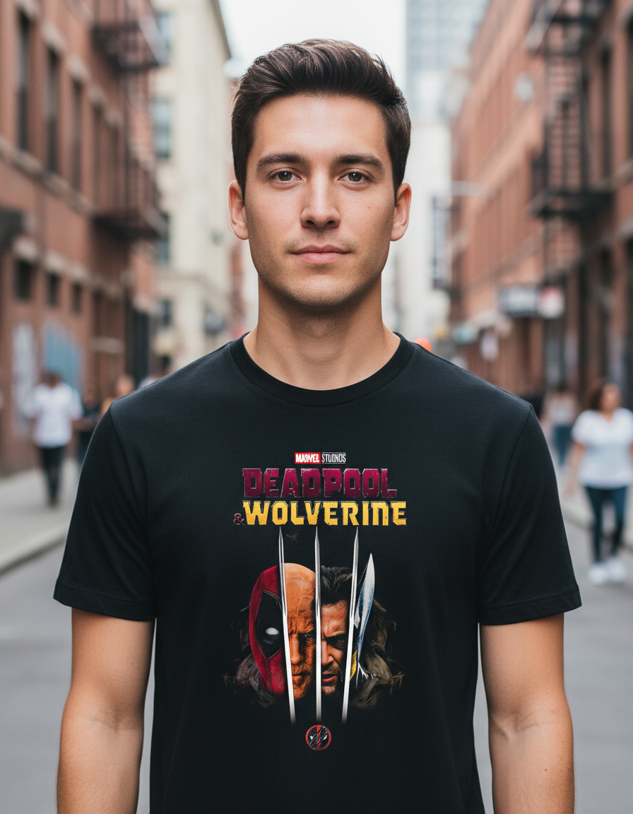 Remera: Deadpool 3 & Wolverine 05 Memoestampados - Imagen 2