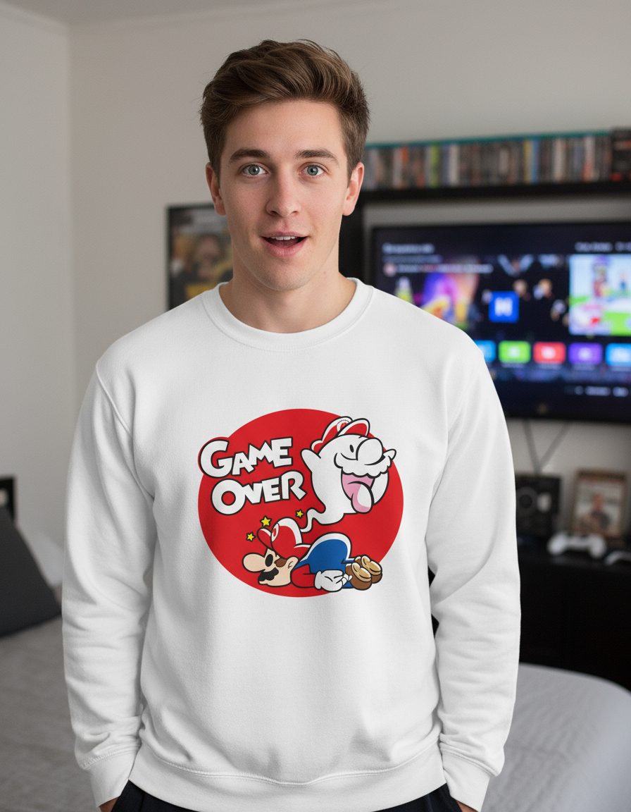 Buzo Game Over Mario Bros Memoestampados - Imagen 7
