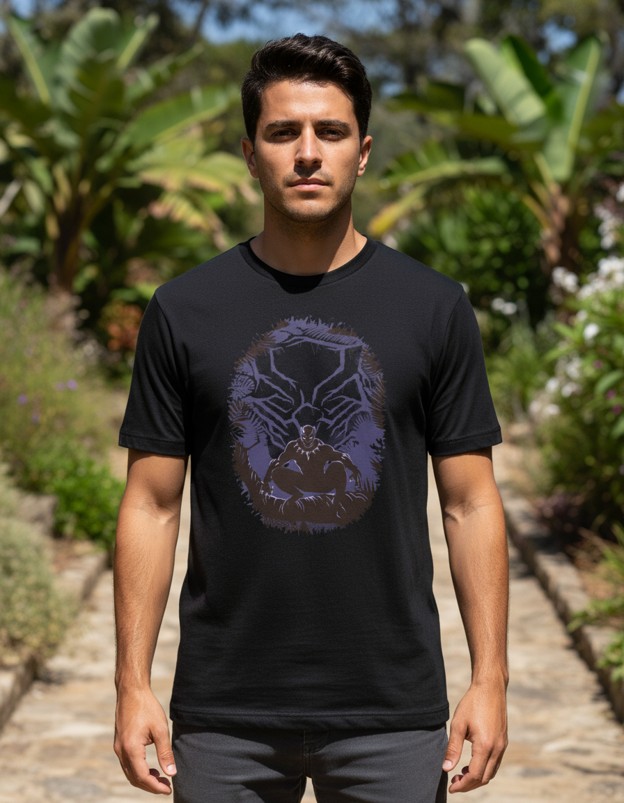 Remera: Marvel-black Panther Forest - Imagen 3