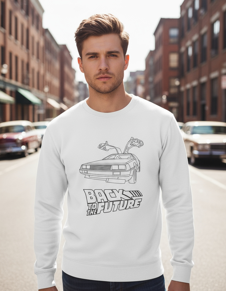 Buzo: Back To The Future Lineal Memoestampados - Imagen 5