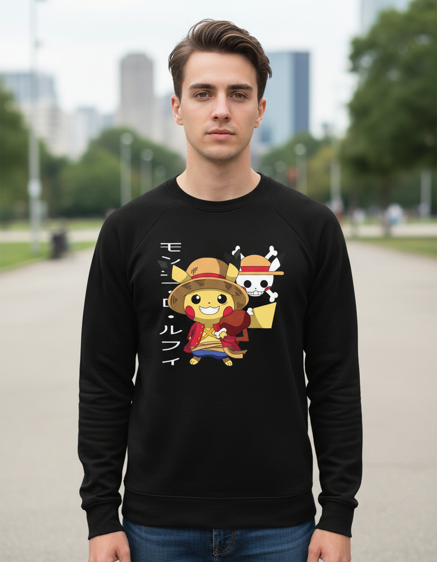Buzo: Luffy Picachu Memoestampados