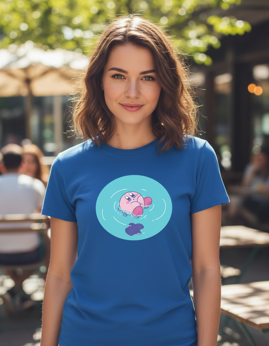 Remera: Kirby Swiming Memoestampados - Imagen 2