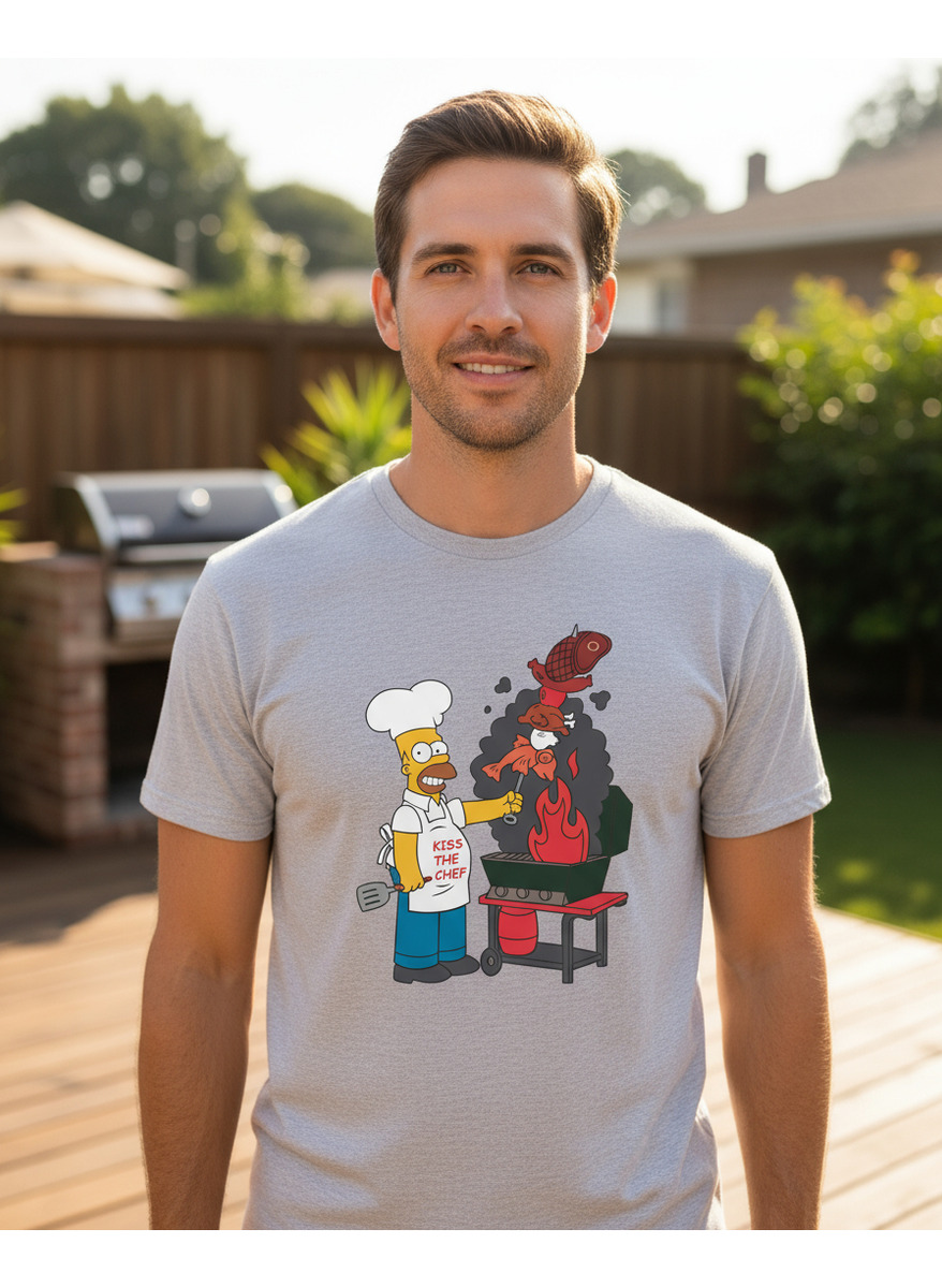 Remera: Kiss The Chef Homero Memoestampados - Imagen 21