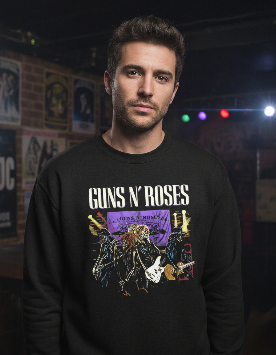 Buzo Guns And Roses Calaveras 3 Memoestampados