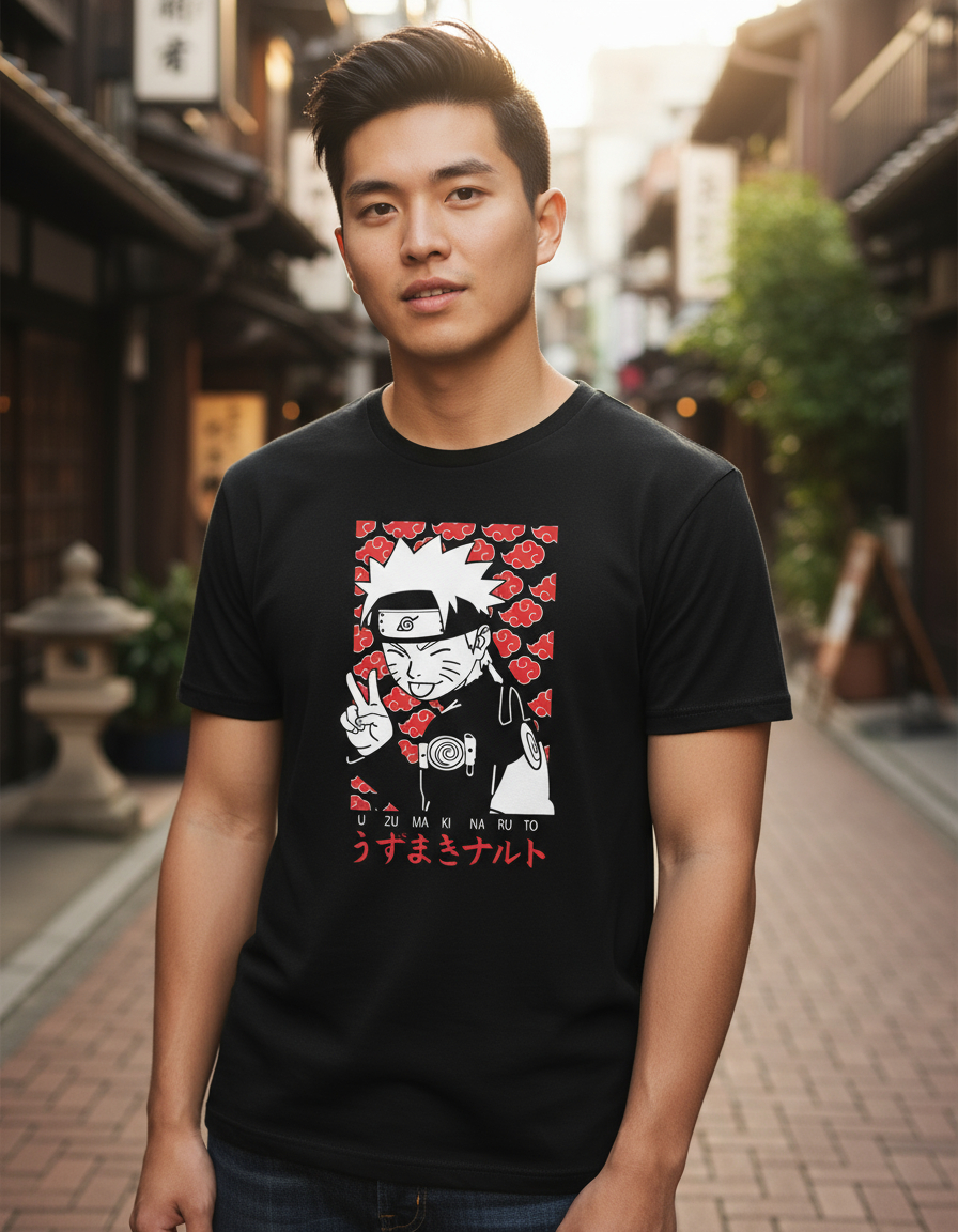 Remera: Naruto Peace Memoestampados