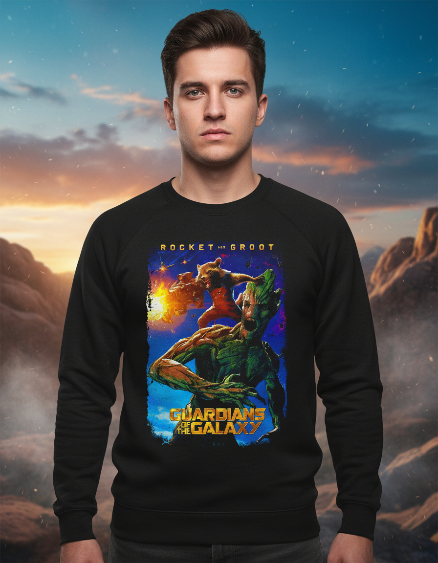 Buzo Rocket Y Groot Memoestampados