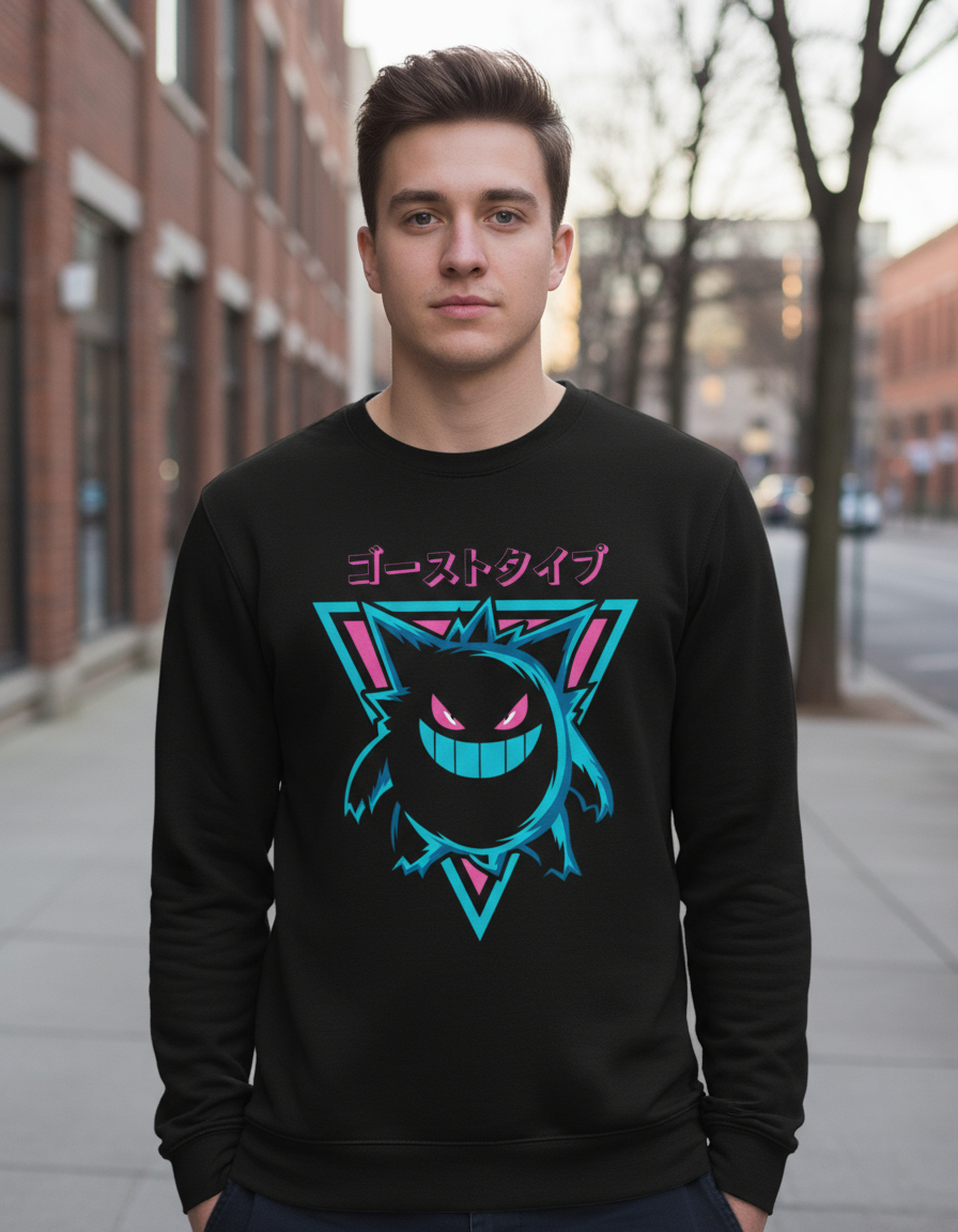 Buzo Pokemon Ghost Memoestampados