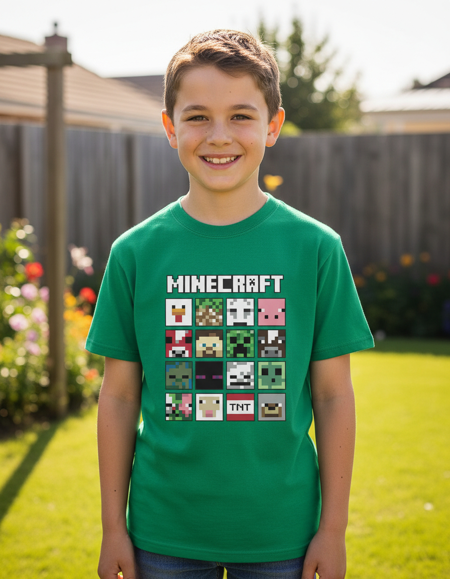 Remera: Minecraft Faces Memoestampados - Imagen 13