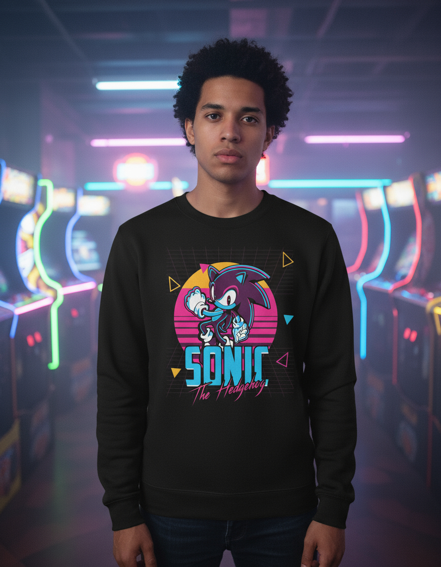 Buzo Sonic Neon Memoestampados