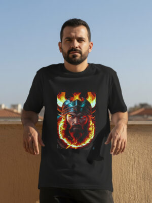 Remera: Vikingos Fuego Memoestampados