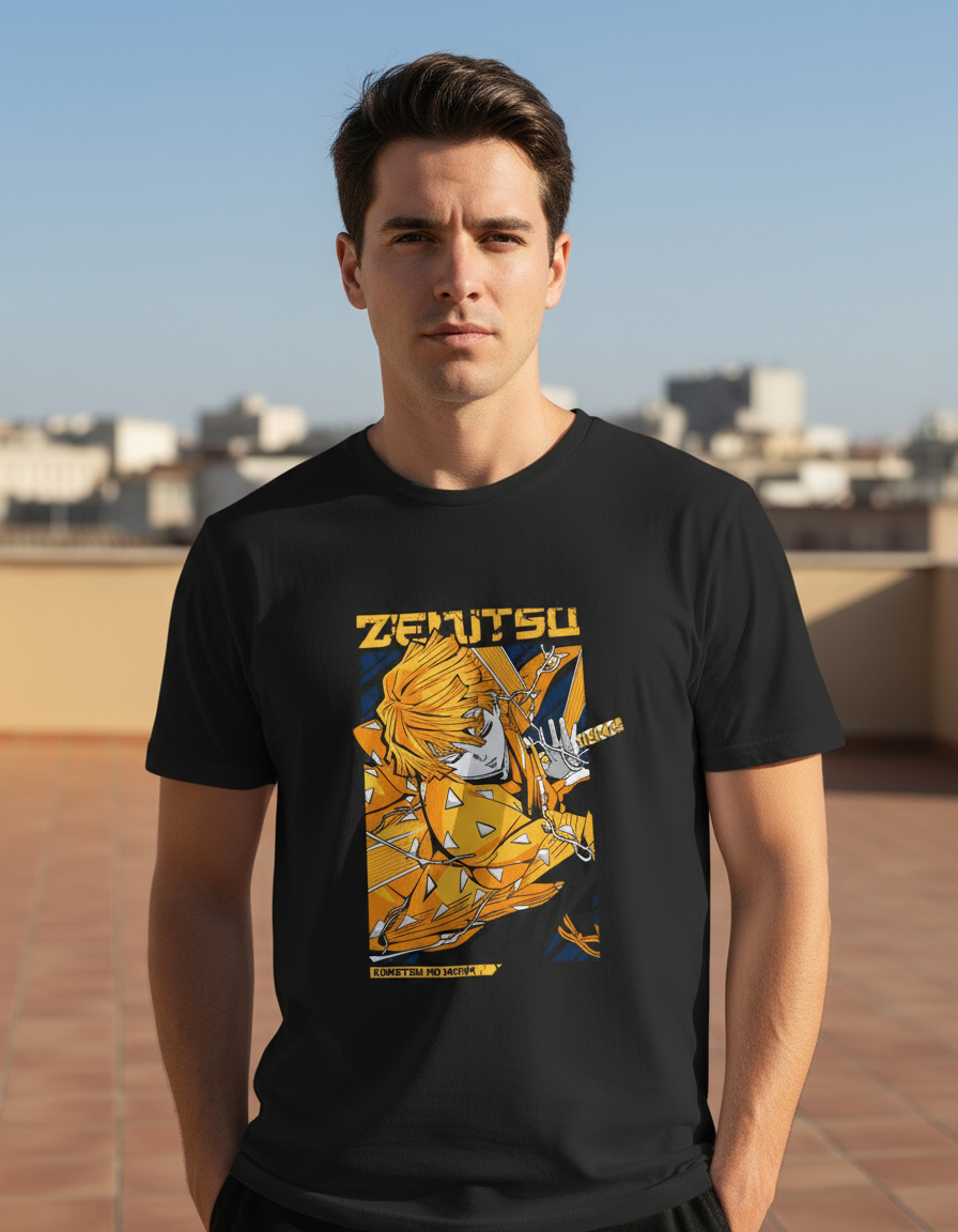 Remera: Demon Slayer Zenitsu 01 Memoestampados