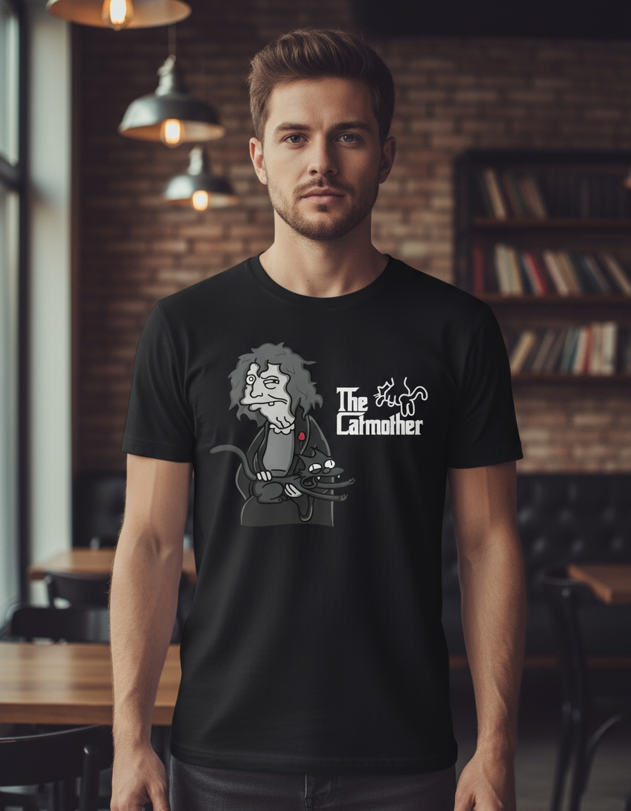 Remera: The Catmother Los Simpsons Memoestampados