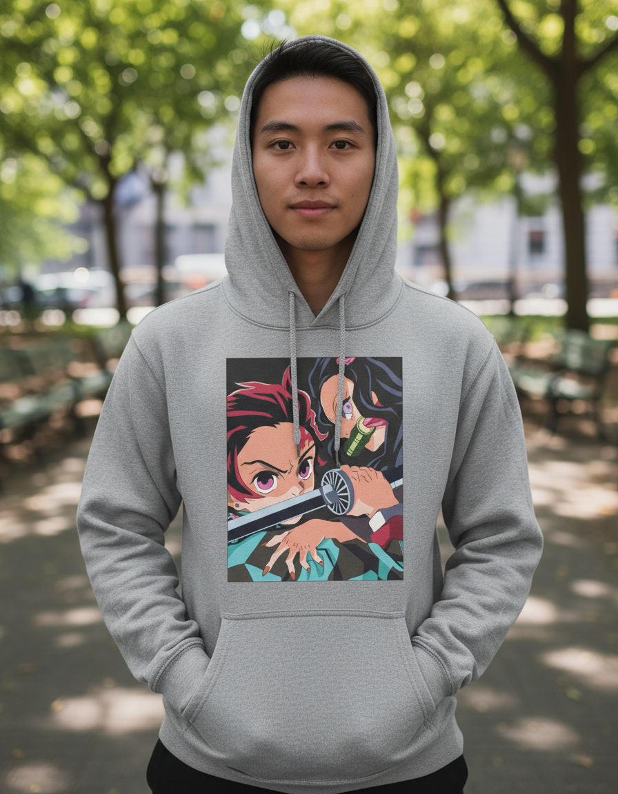 Canguro Nezuco Y Tanjiro Kamado Memoestampados - Imagen 5