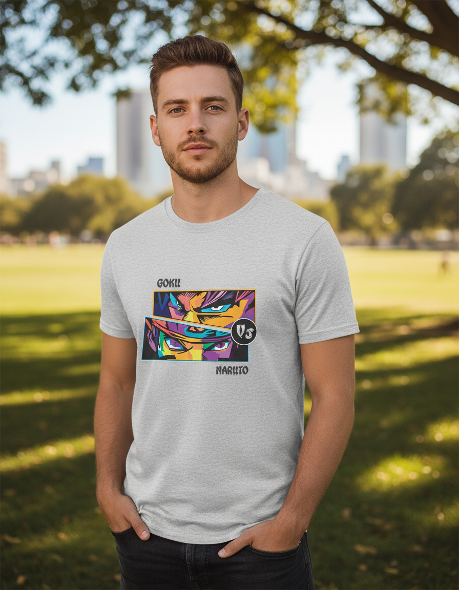 Remera: Goku Vs Naruto Memoestampados - Imagen 27