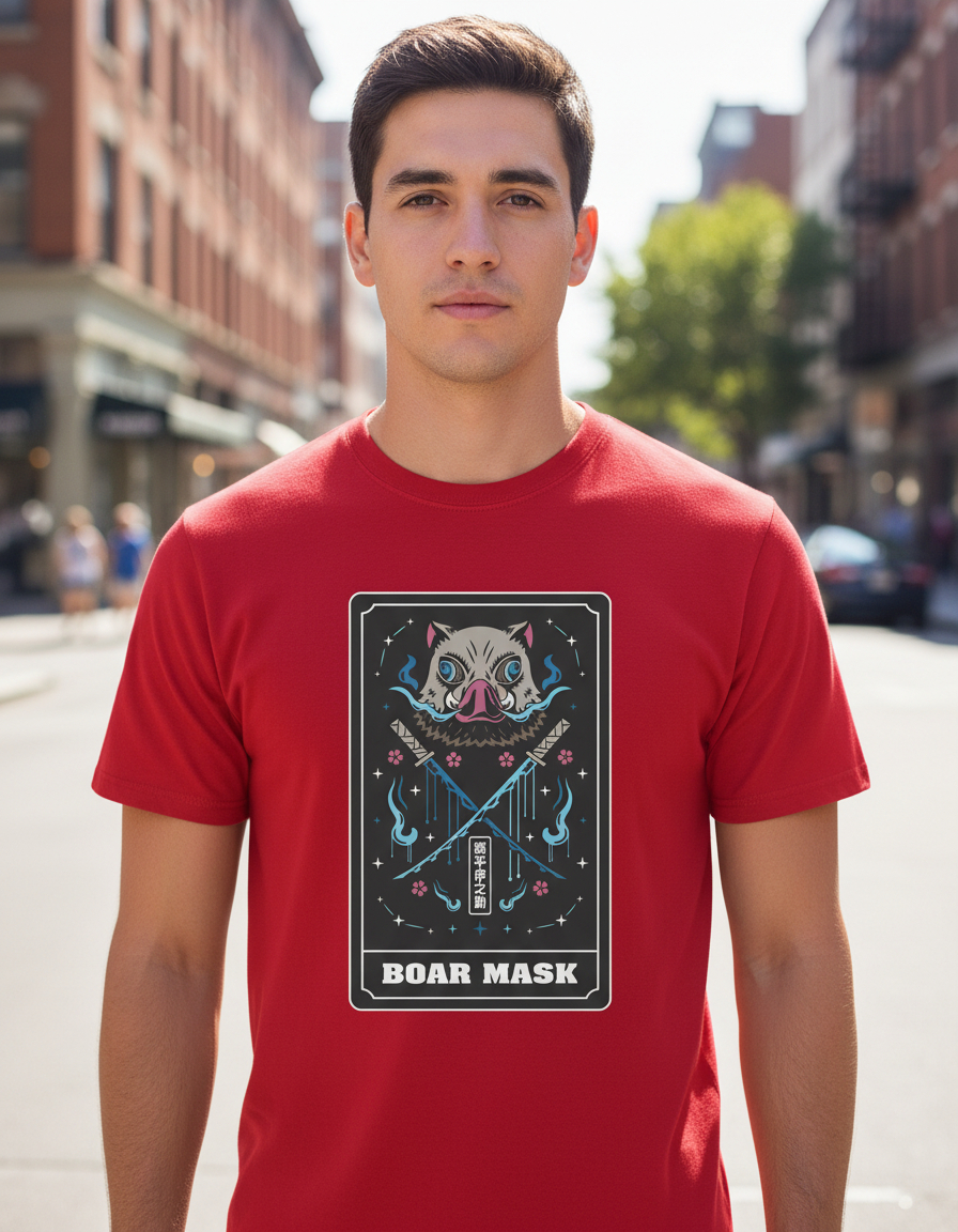 Remera: Boar Mask Inosuke Memoestampados - Imagen 5