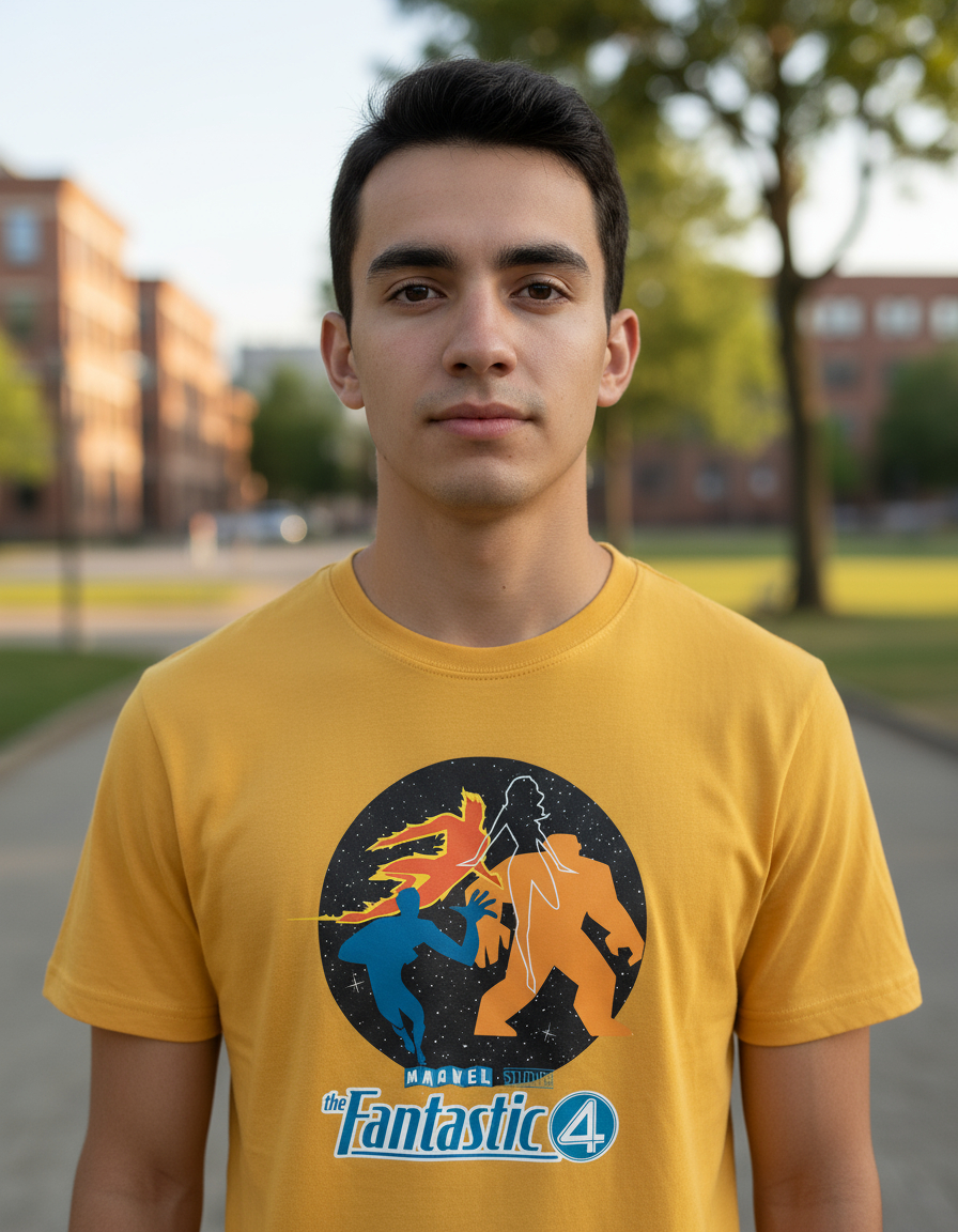 Remera: Los 4 Fantasticos Siluetas Memoestampados - Imagen 4