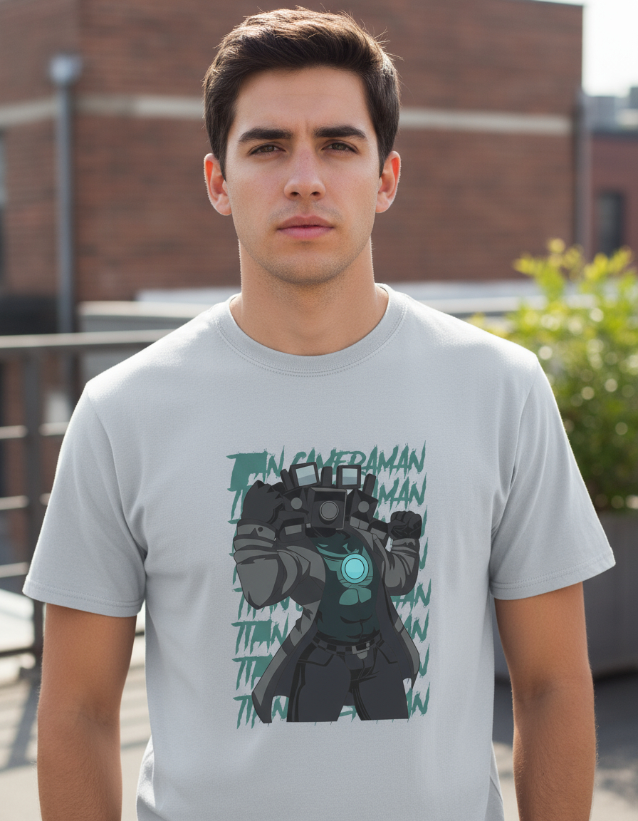 Remera: Titan Cameraman Memoestampados - Imagen 7
