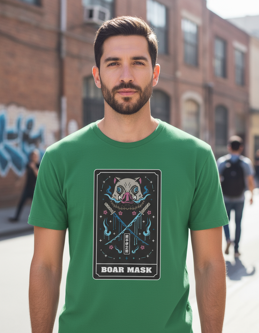 Remera: Boar Mask Inosuke Memoestampados - Imagen 7