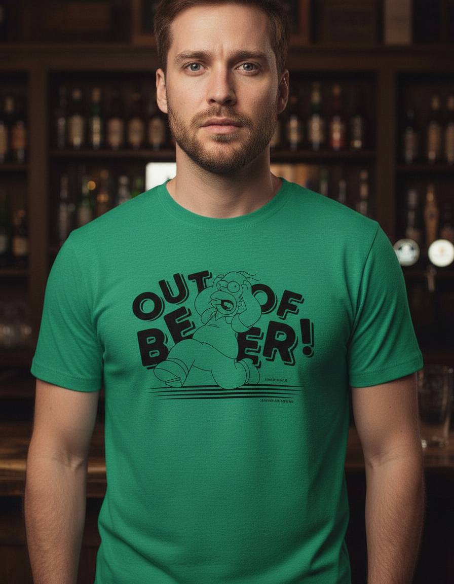 Remera The Simpsons - Out Of Beer - Imagen 3