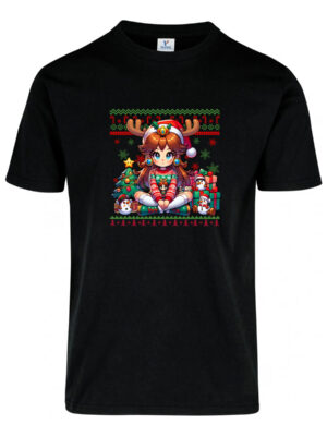 Remera: Ugly Navideño Daisy Mario Memoestampados