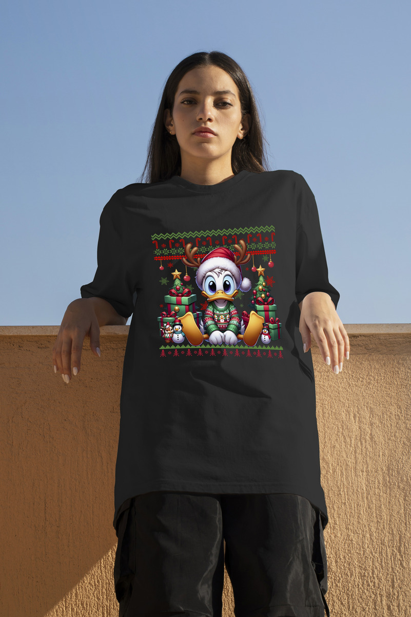 Remera: Ugly Navideño Pato Donald Memoestampados - Imagen 2