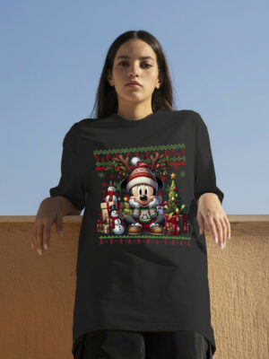 Remera: Ugly Navideño Mickey Memoestampados