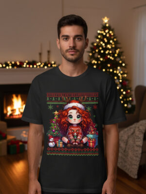 Remera: Ugly Navideño Merida Valiente Memoestampados