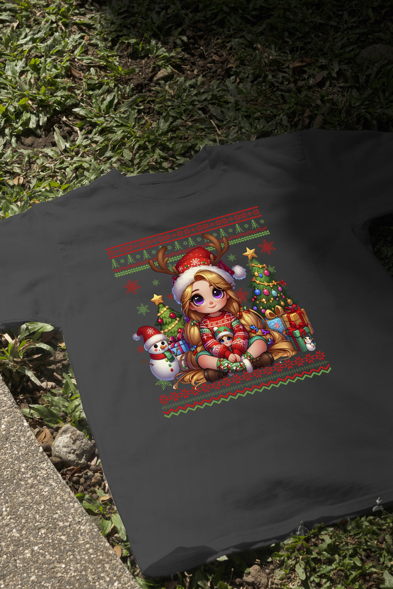 Remera: Ugly Navideño Rapunzel Memoestampados - Imagen 3
