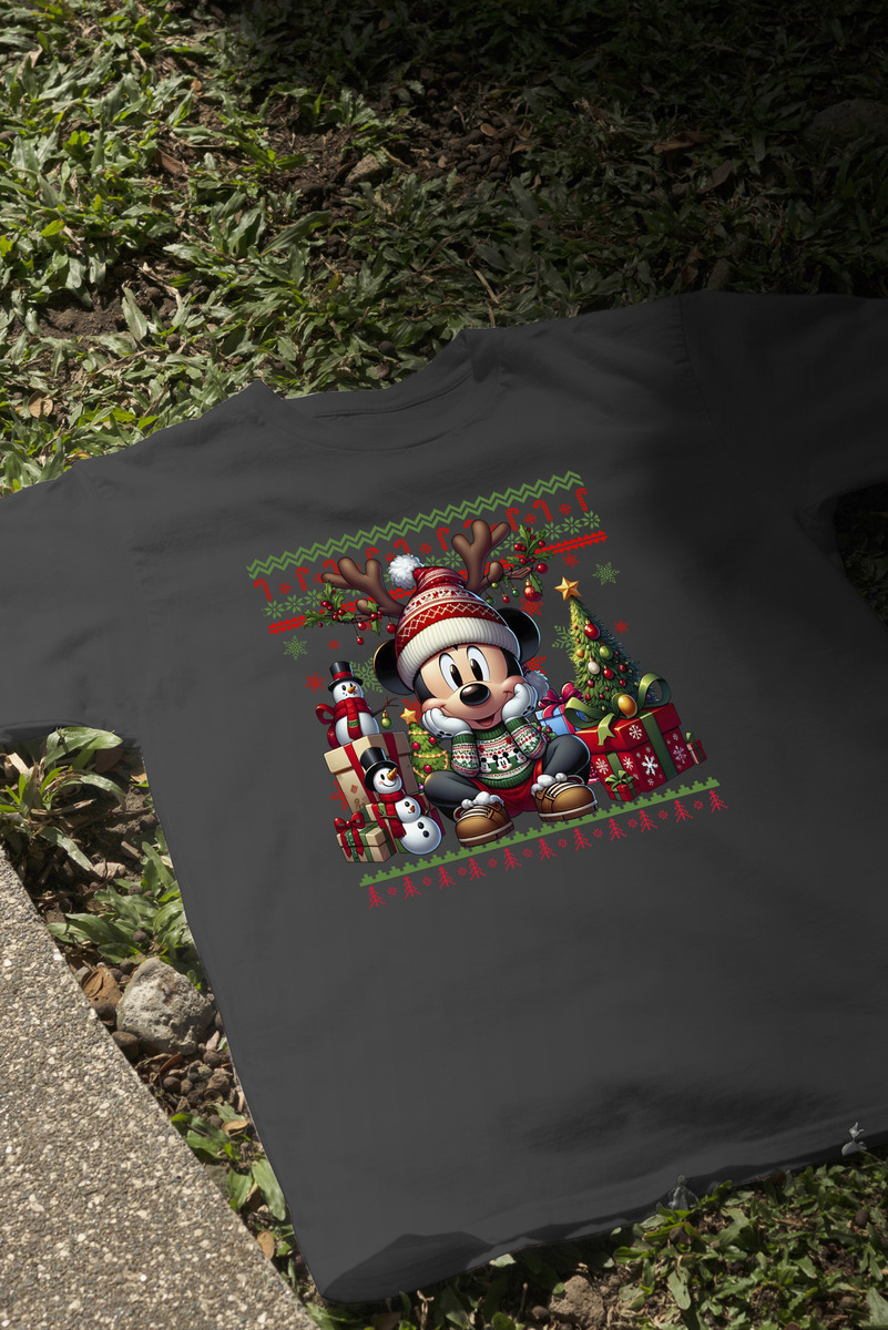 Remera: Ugly Navideño Mickey Memoestampados - Imagen 3
