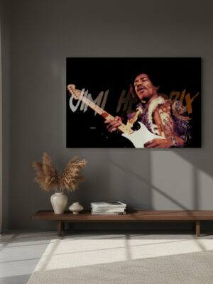 Cuadro 325 Jimi Hendrix 70x100 Mdf Memoestampados