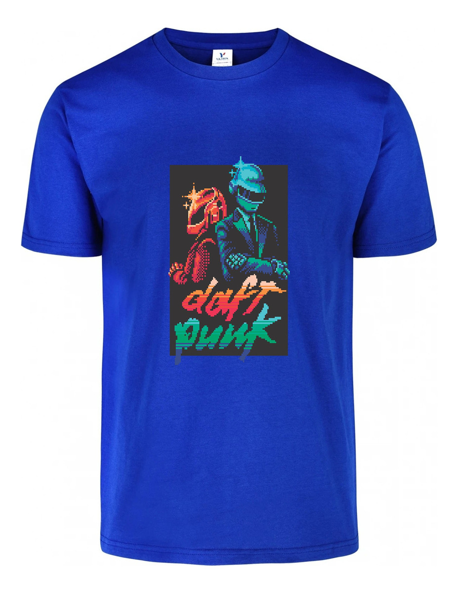 Remera: Daft Punk Pixel Art Memoestampados - Imagen 6