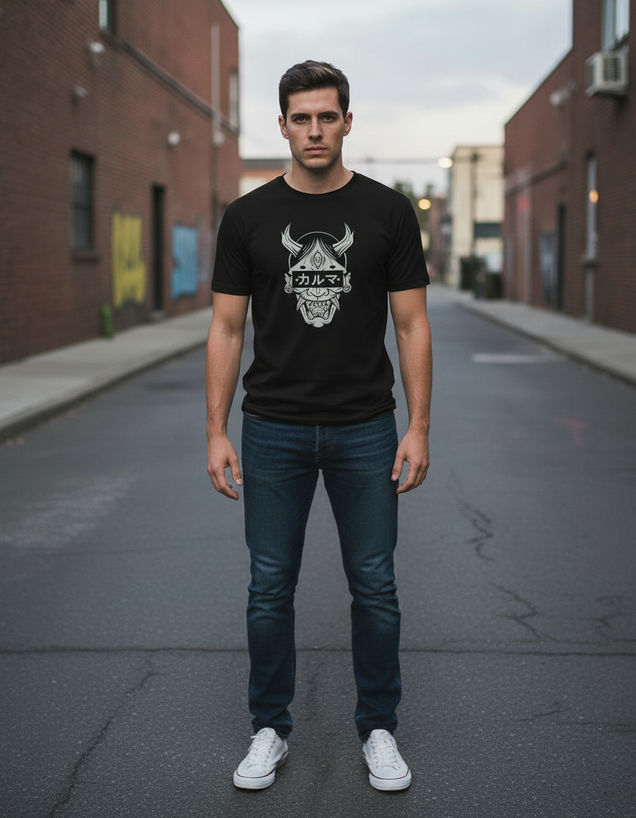 Remera: Demonio Japones Anime Memoestampados - Imagen 4
